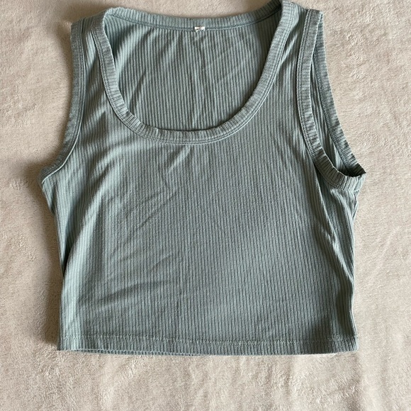 Bozzolo Black and Light Blue Crop Tops - Picture 3 of 3